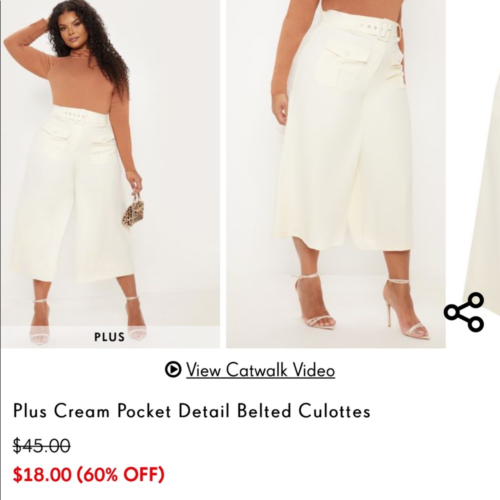 Belted culottes